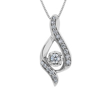 High Quality CZ 925 Silver Pendants Necklace for Gift